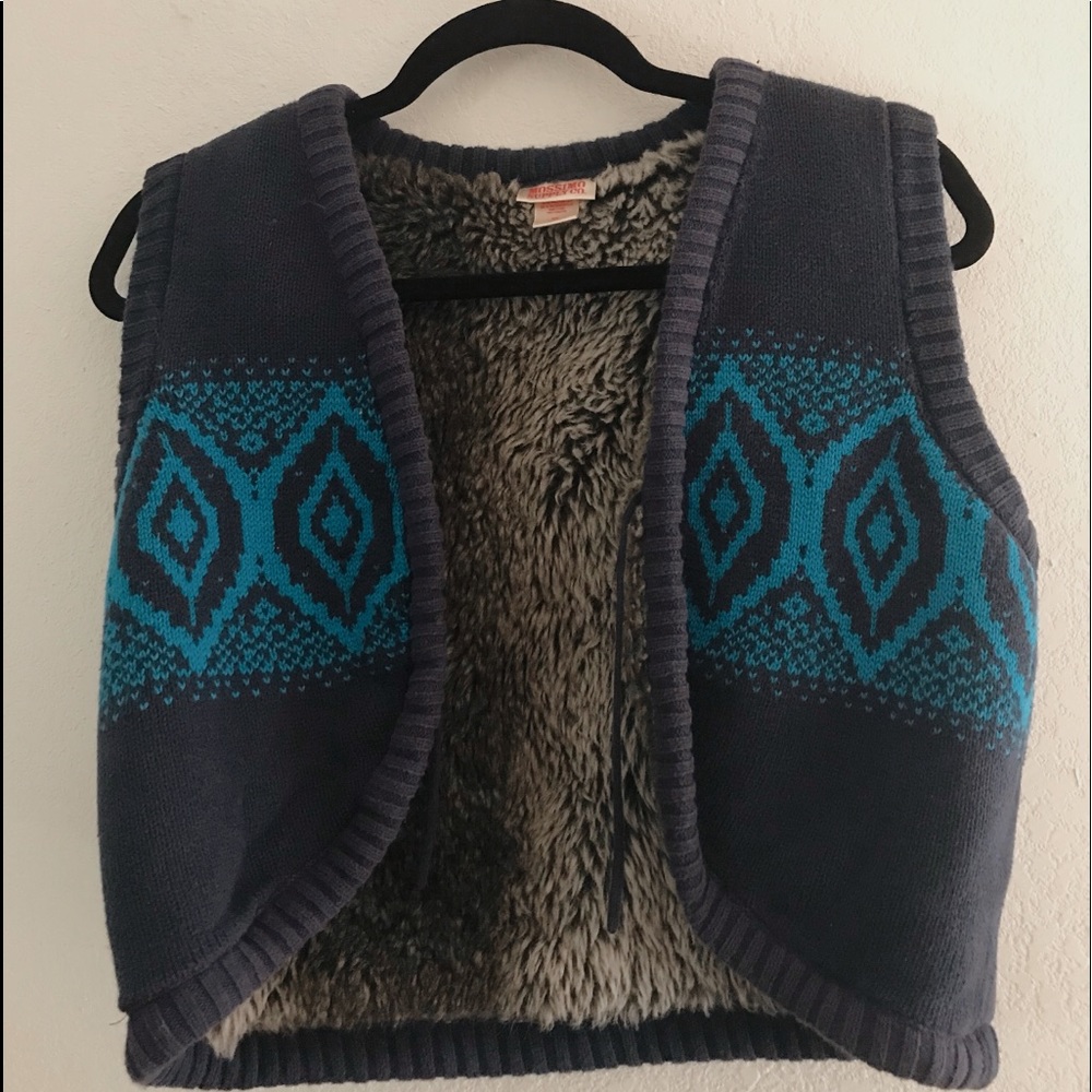 navy blue knit vest